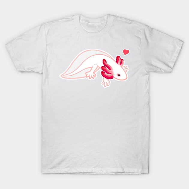 Axolotl Love T-Shirt by Cedarseed